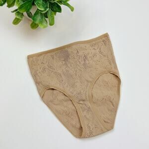 Fine Lines High Waist Brief Women's Size Small in Shade Skin